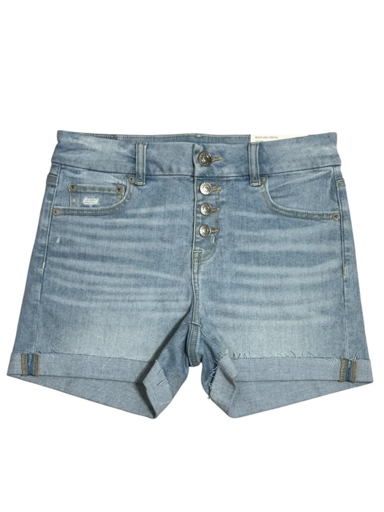 American Eagle Outfitters Pants - NWT American Eagle Curvy Hi-Rise Midi Denim Shorts Size 4 Button Fly Light Wash
